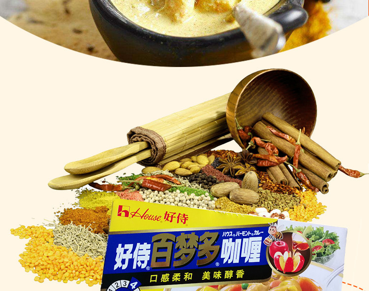 【2盒】百梦多 好侍百梦多咖喱（辣味）100g*2盒 日式块状咖喱调料咖喱饭 咖喱酱 包邮