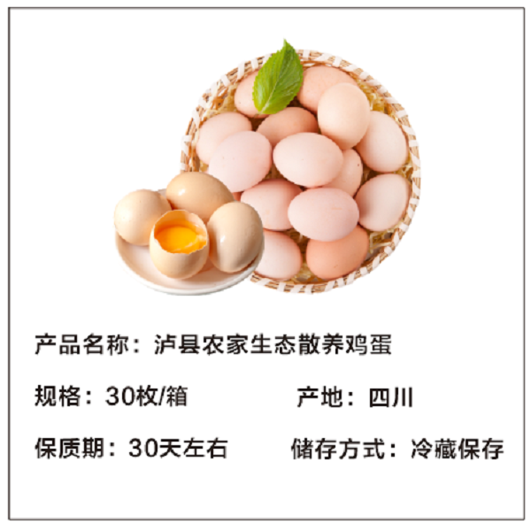 农家自产 泸县农家生态散养鸡蛋