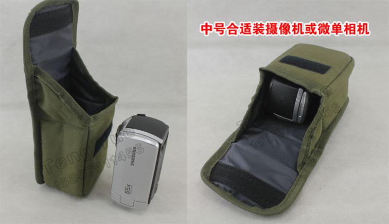 【好好箱包】TENG YUE 帆布防震专业摄影包卡片微单反数码相机腰包455加厚帆布（小号）