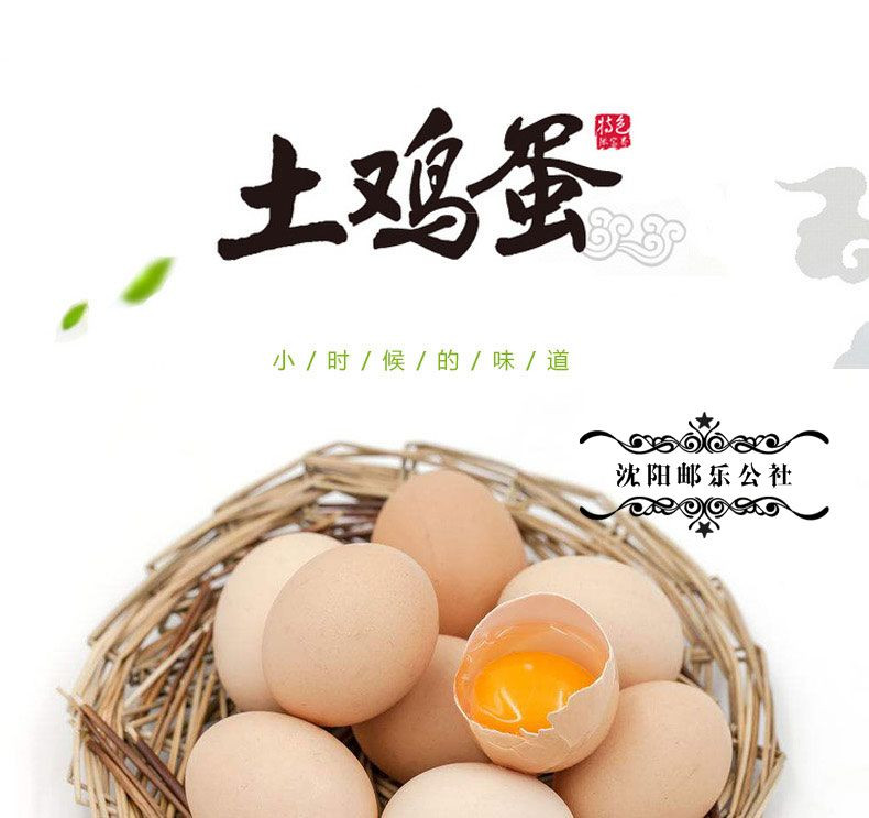 【沈阳馆】 农村天然30枚 绿色笨鸡蛋