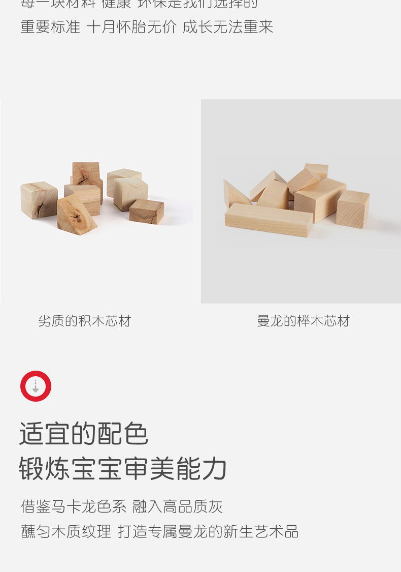 曼龙儿童积木玩具1-2-3周岁宝宝益智玩具智力开发数字玩具男女孩