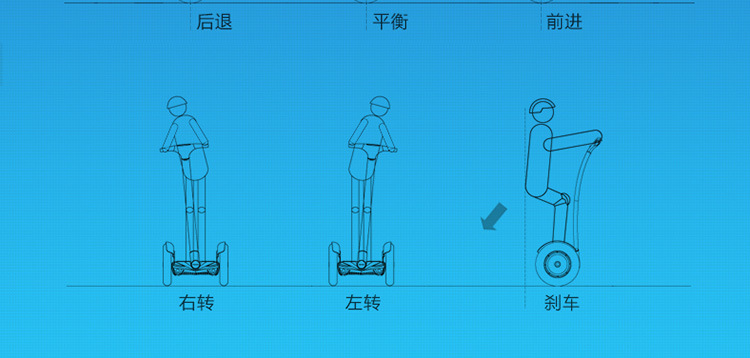 京稻 手扶杆电动代步车 两轮平衡车 10寸智能电动