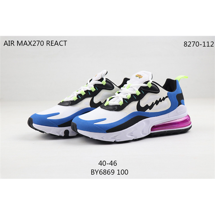 Nike Air Max 270 React 耐克大气垫波浪勾 男女跑步鞋情侣休闲运动鞋