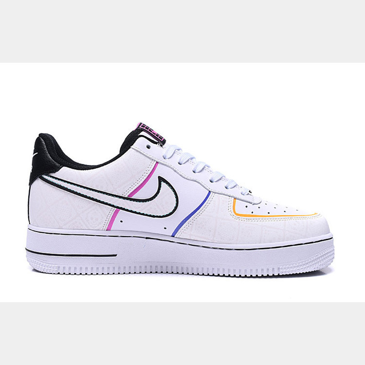 Nike Air Force1 af1 耐克男鞋亡灵节3M反光纹空军一号女板鞋 CT1138-100