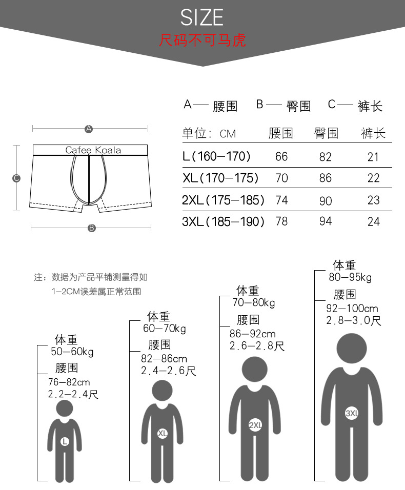 正品ck潮男士内裤衩 加大码4XL莫代尔舒适透气短平四角裤头盒装内裤LM-CK640