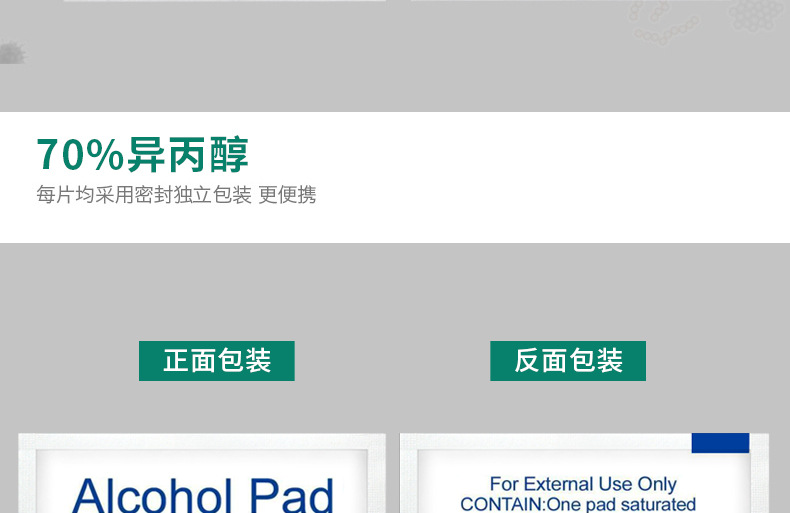 一次性酒精消毒棉片复工必备小伤口采血灭菌消毒湿巾急救消毒片湿巾MNY