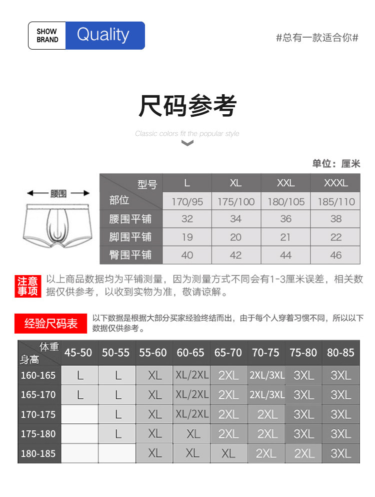 南极人男士内裤男平角裤抑菌底裆舒适运动无痕中腰男式短裤4条装 平角混色LM