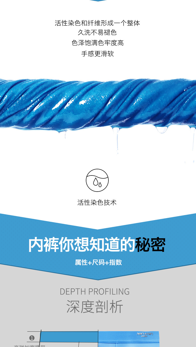 南极人【4条】礼盒装男士内裤男平角裤冰丝石墨烯夏季运动透气大码VIP