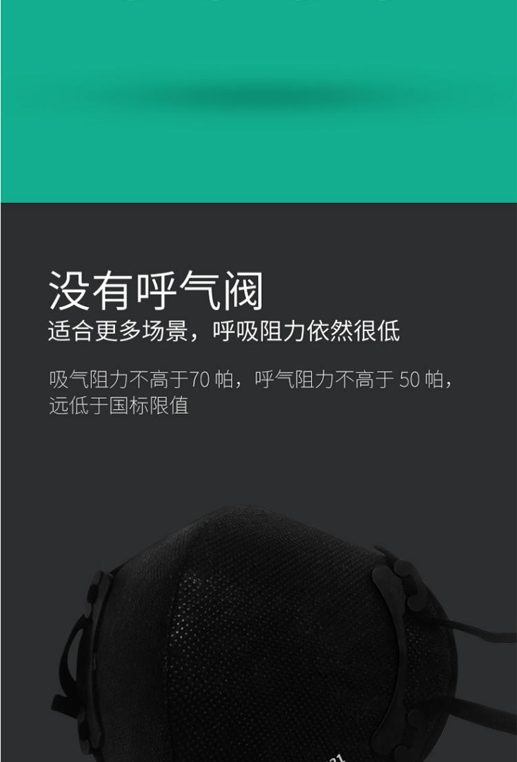 352 自吸过滤式折叠口罩KN95级 防雾霾PM2.5颗粒物粉尘  kn95无阀口罩 5只装黑色