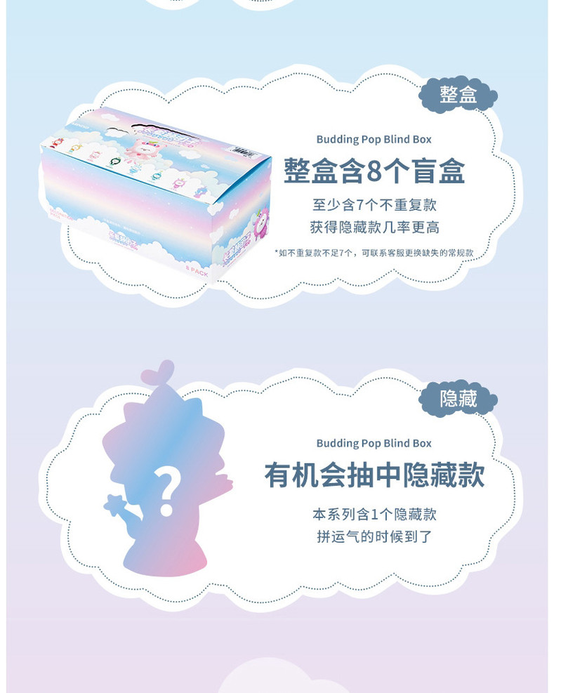 名创优品/MINISO 长草颜团子RAINBOW MONSTER盲盒摆件手办潮玩礼物