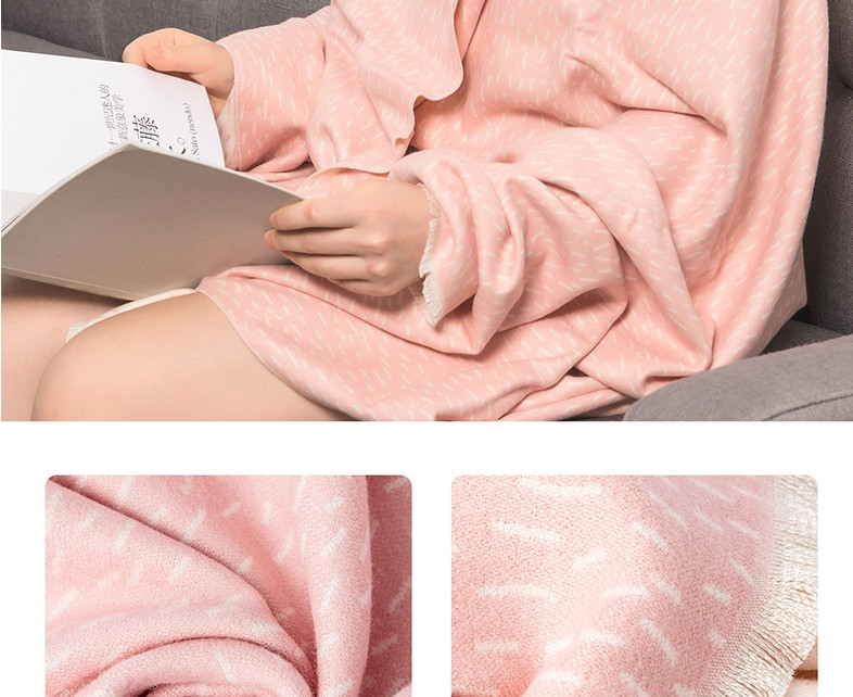 名创优品/MINISO 披风空调毯办公室午睡毯子披肩夏季薄款盖毯北欧