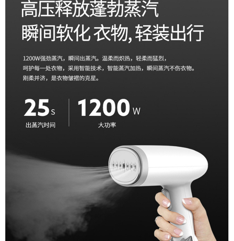 【领券下单立减20元】海尔/Haier 手持挂烫机家用 迷你小型蒸汽熨斗 熨烫机HY-GW2502W