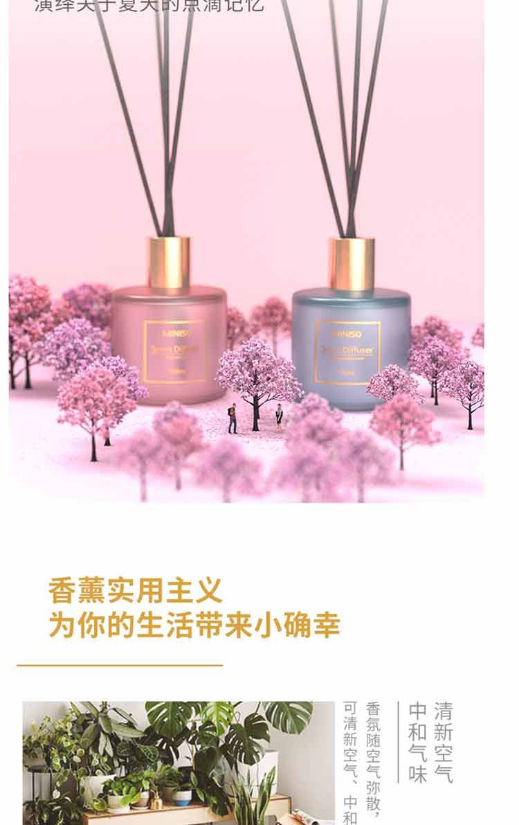 名创优品/MINISO 	 北欧风系列磨砂圆瓶香薰100ml