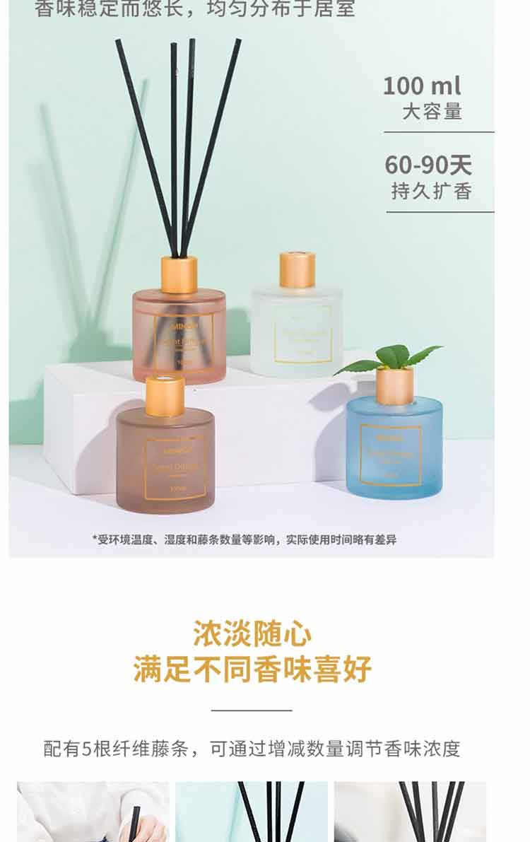 名创优品/MINISO 	 北欧风系列磨砂圆瓶香薰100ml