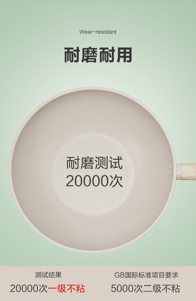 海尔/Haier 海尔兄弟麦饭石不粘锅 炒锅家用炒菜锅电磁炉燃气煤气灶适用