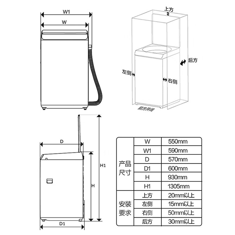 海尔/Haier 洗衣机全自动波轮10公斤直驱变频XQB100-BZ506