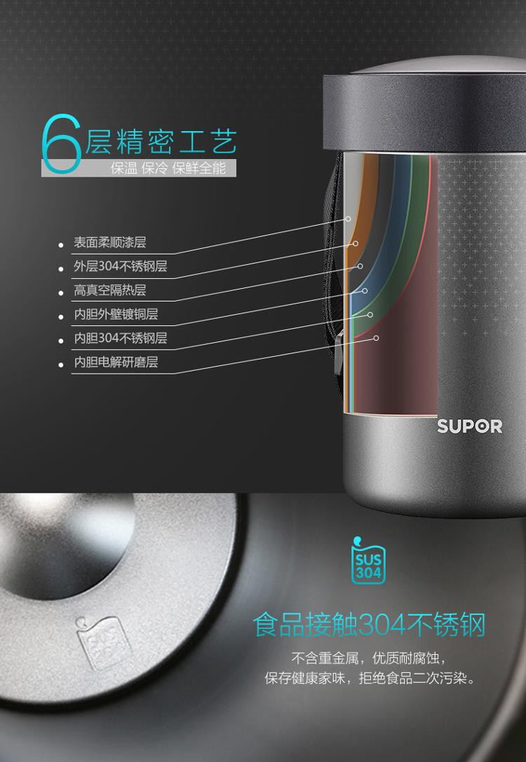 苏泊尔/SUPOR 铝合金压力锅6.0L带蒸格22cm高压锅燃气专用