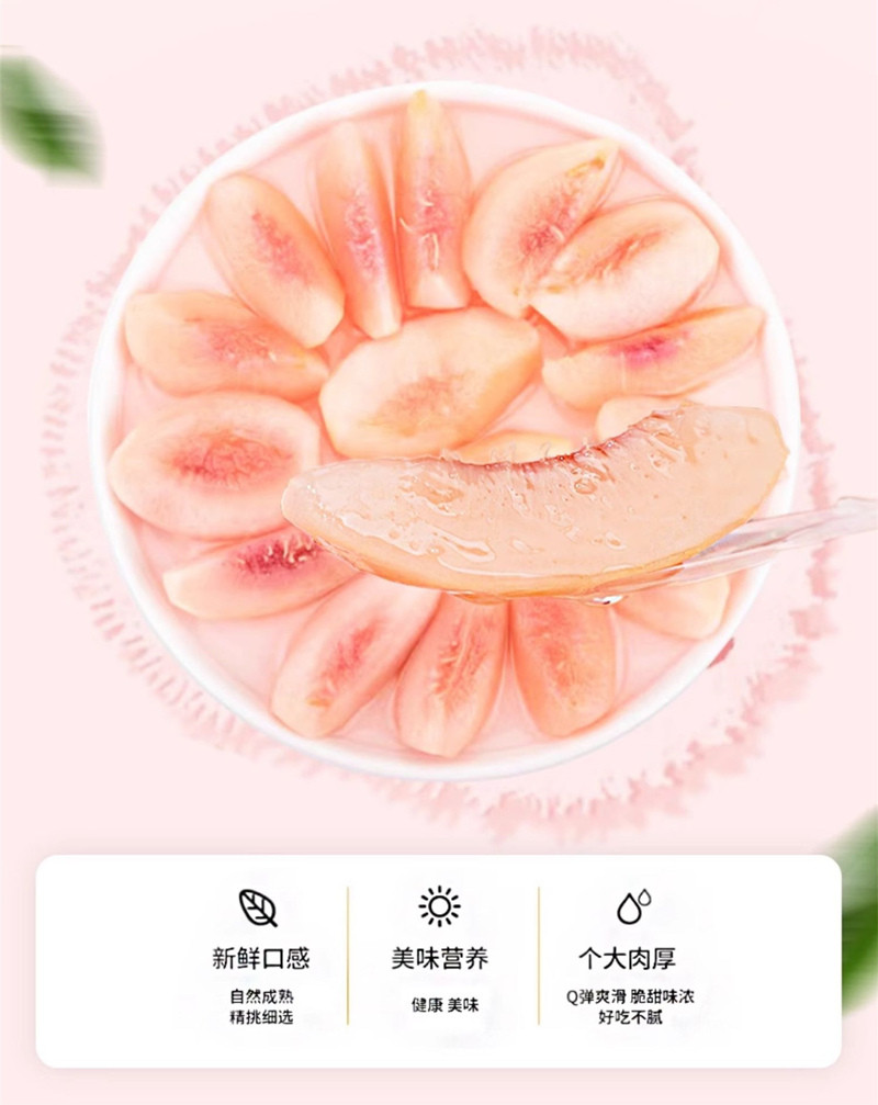 佳林衣谷 集安白桃罐头400g*6瓶/箱