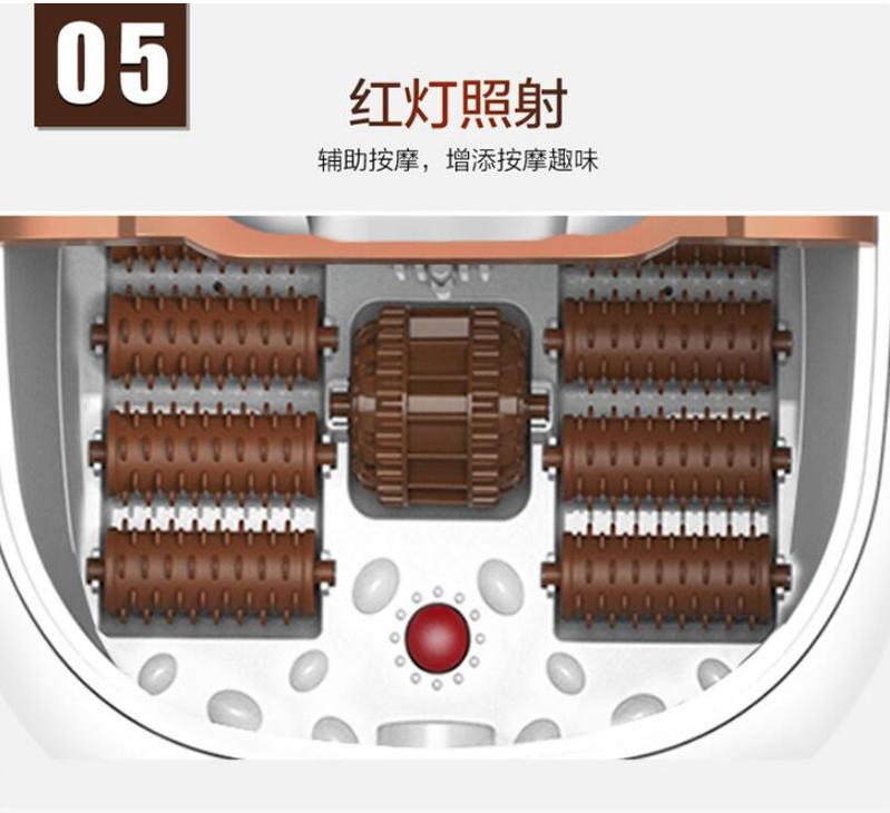 足浴盆全自动电加热按摩洗脚器恒温沐足泡脚桶足疗机家用