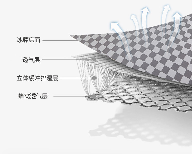 雅乐巢/GAGKUNEST 冰丝凉席单人可水洗夏季天学生宿舍0.9专用床垫1.2米草席子折叠冰藤席子