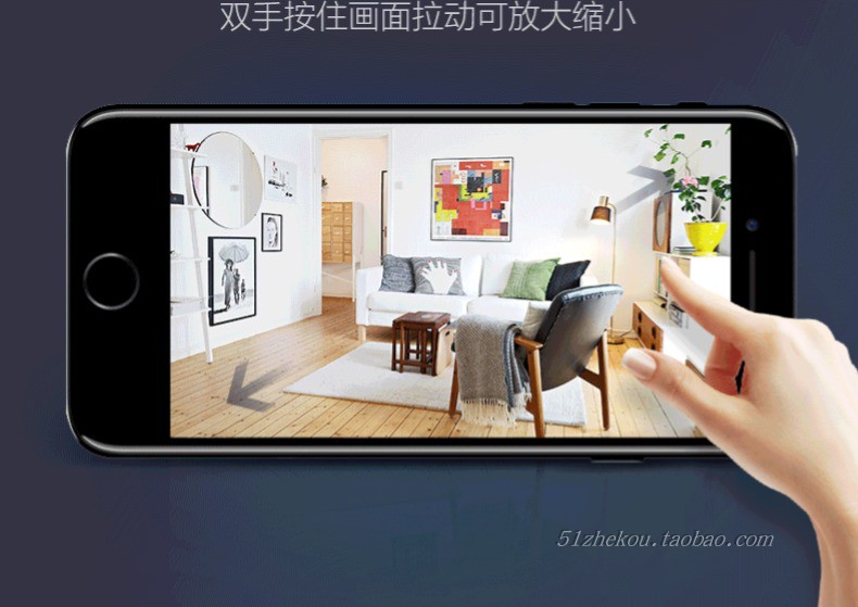 睿威仕高清夜视安防wifi家用监控器 1080p手机远程无线监控摄像头