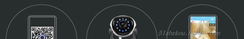 睿威仕高清夜视安防wifi家用监控器 1080p手机远程无线监控摄像头