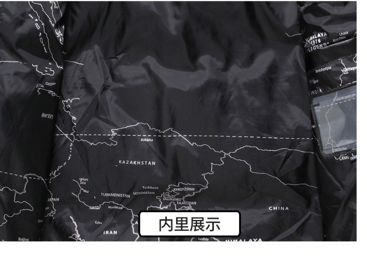 吉普盾 新款冬季保暖加厚立领连帽外套青年男士时尚潮流白鸭绒羽绒服