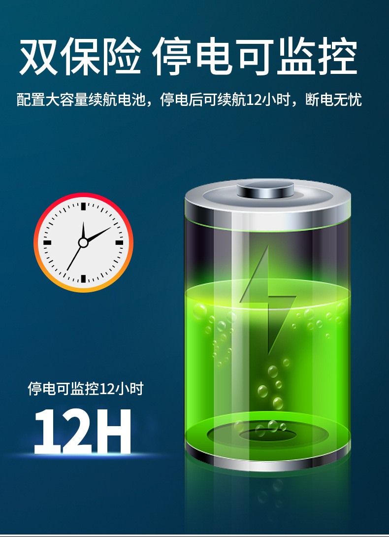 360全景无线监控高清夜视5G双频摄像头智能跟踪防水手机远程报警