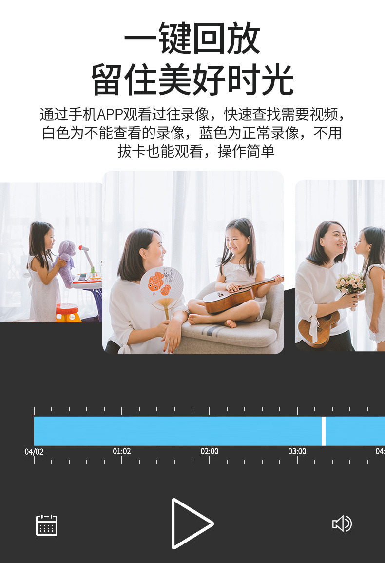 WIFI高清智能双目摄像头监控球机室外防水手机远程监控器报警