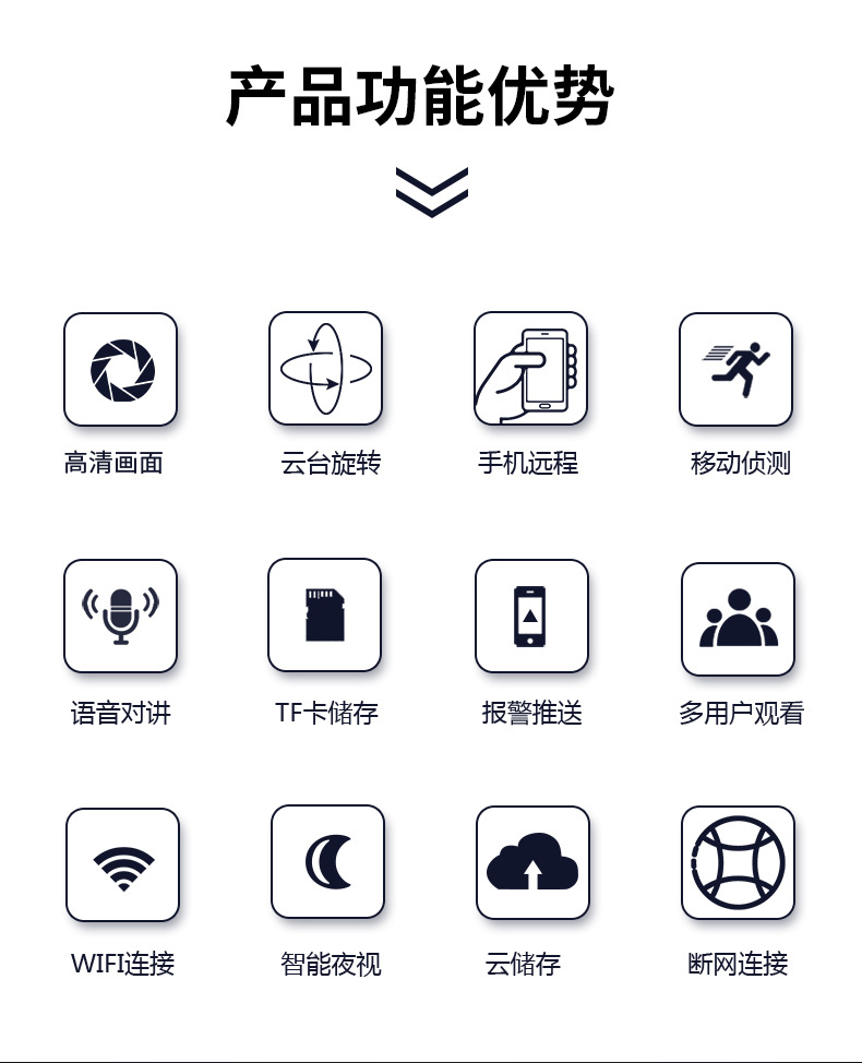 睿威仕 wifi球机自动跟踪无线摄像头高清云台家用安防水监控手机远程