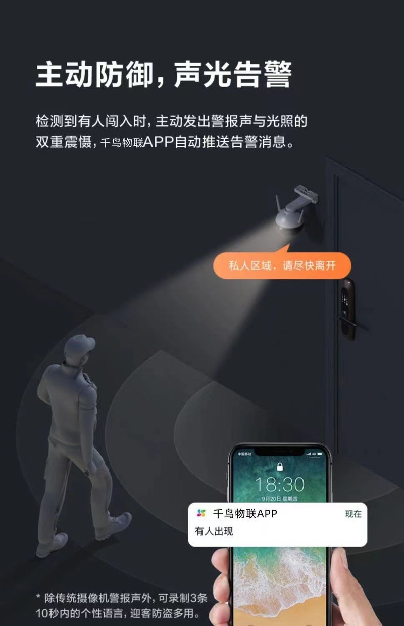 无线监控高清室外户外防水wifi监控器360度夜视安防网络摄像头