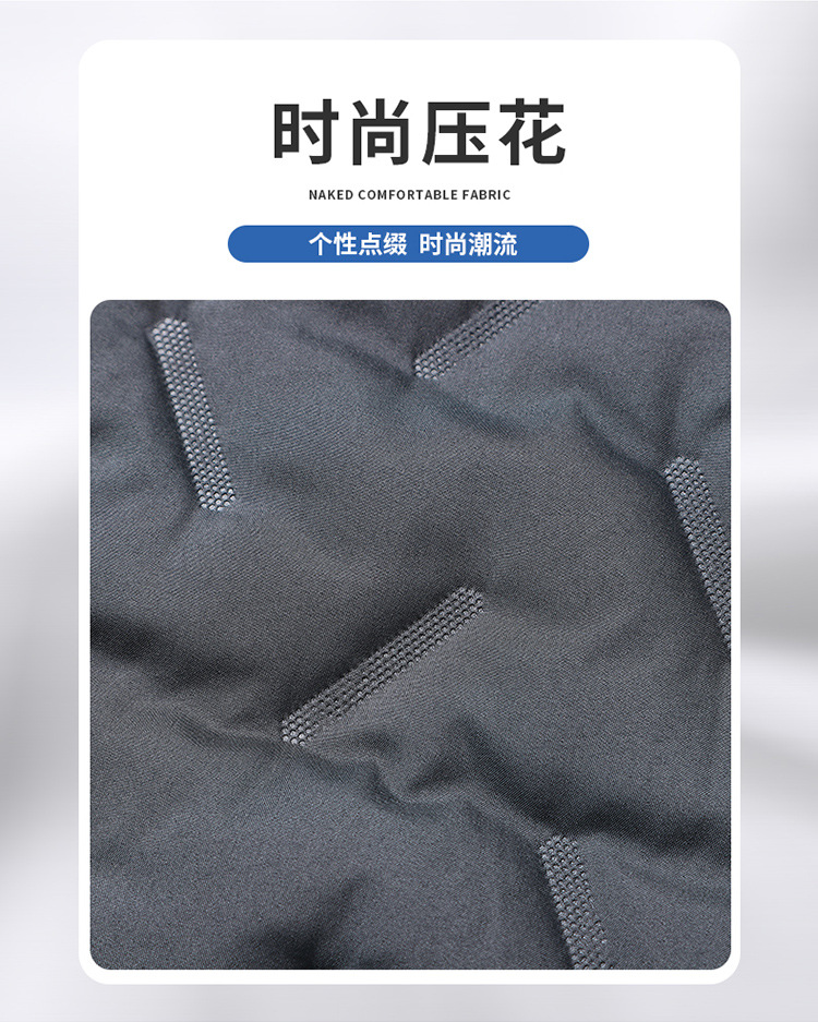 吉普盾 新款大码男装中款羽绒棉服加绒加厚保暖