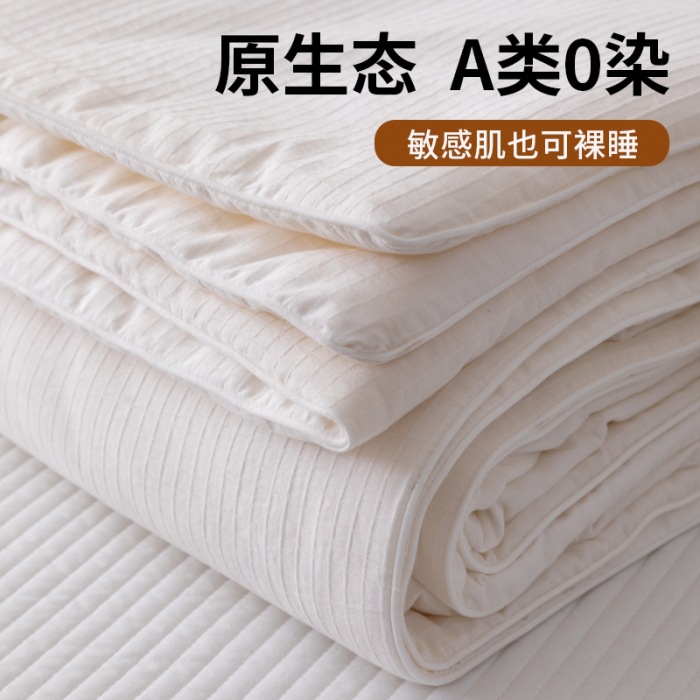 暖西施 A类母婴级全棉被子床上用品纯棉大豆纤维谷雨空调被