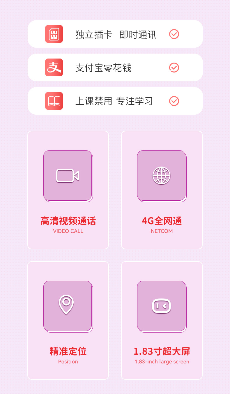 小天羊 5G全网通儿童电话手表智能定位可视频支付多功能