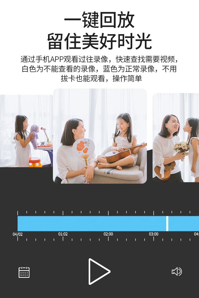 睿威仕 双目无线WIFI高清监控球机手机远程监控器360度旋