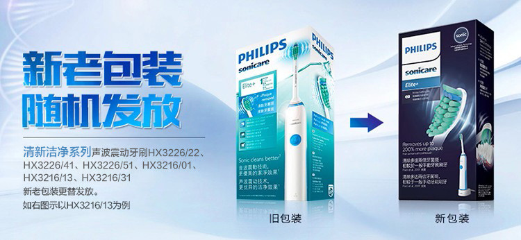 飞利浦(PHILIPS) 电动牙刷 成人声波震动  智能净白 牙龈呵护 HX3226/