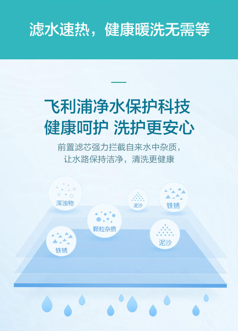 飞利浦智能马桶盖 即热式遥控式 暖风除臭 全自动冲洗 全功能电子坐便器盖板 AIB2251