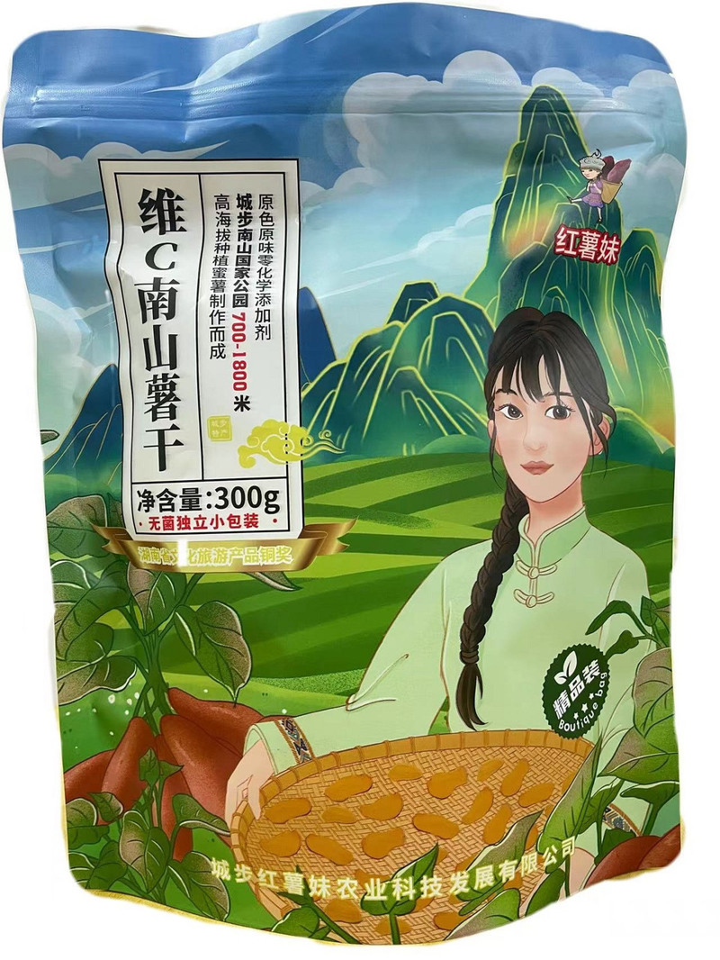 红薯妹 城步县-维C南山薯干精品装300g