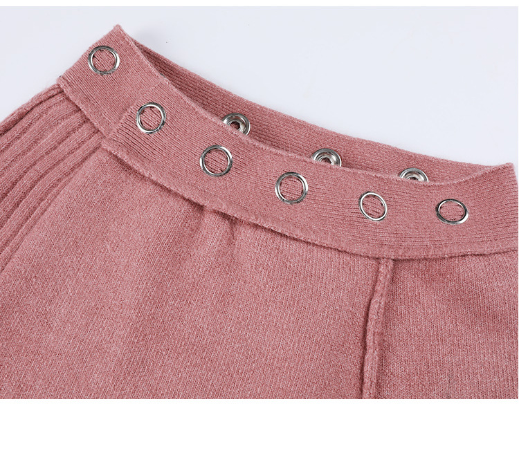 法米姿   秋装新款套装气质优雅设计感小众针织毛衣+不规则裙两件套29319