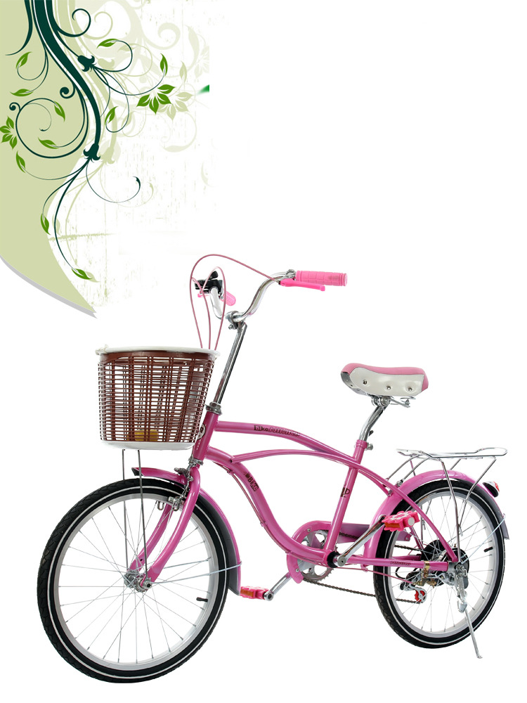 豪威 成人儿童淑女变速车 通勤女式自行车20寸轻便自行车