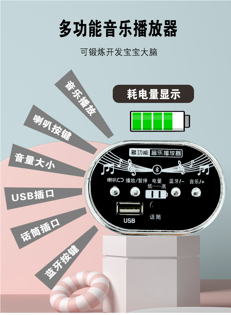 豪威 新款儿童电动摩托车3-11岁男女孩可坐三轮可充大号哈雷电摩托童车