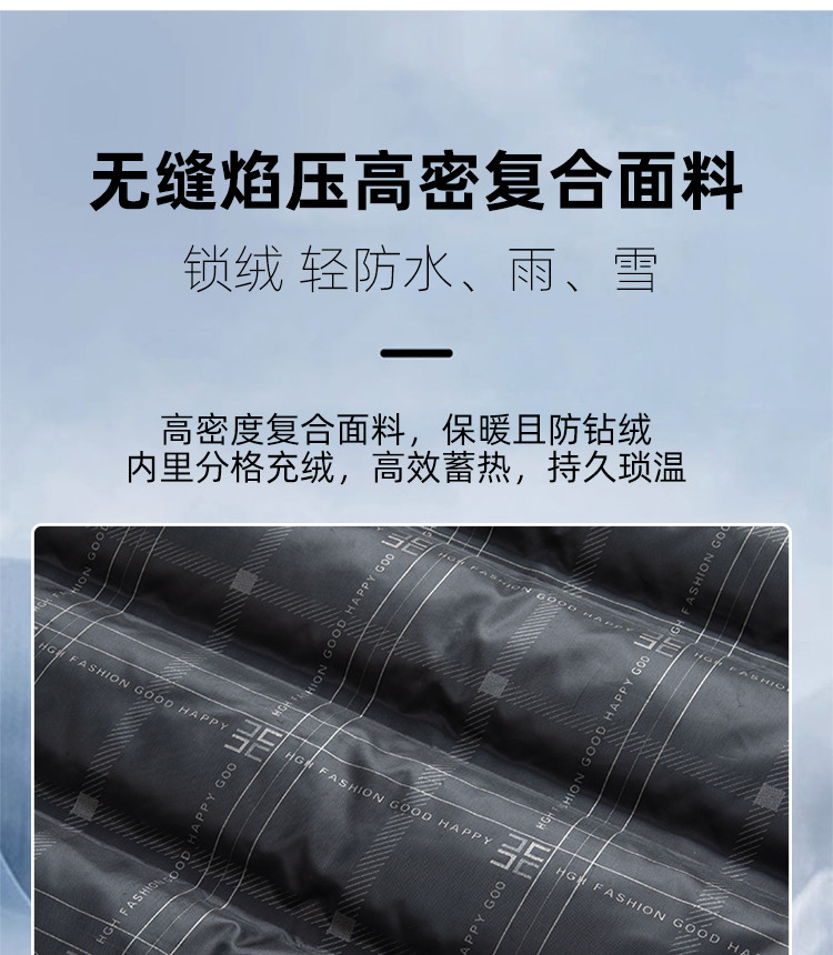 LANSBOTER/莱诗伯特 品牌鹅绒马甲男士秋冬新款户外百搭保暖背心鹅绒2293