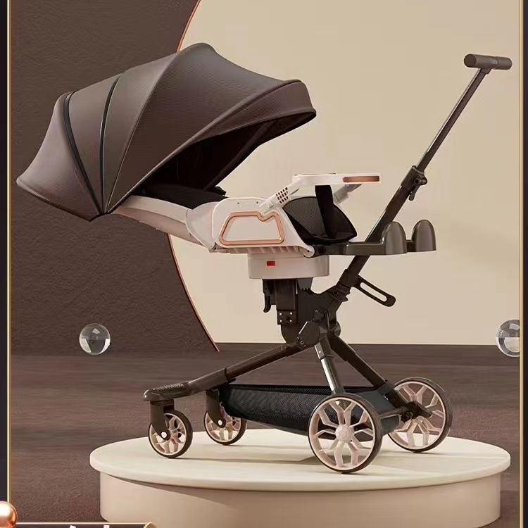 豪威 遛娃神器一键折叠轻便婴儿手推车儿童可坐可躺可双向推车