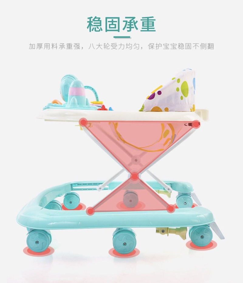 豪威 婴儿多功能学步车防侧翻手推车可坐宝宝婴儿车
