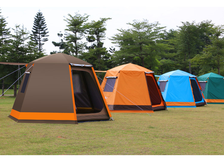 曼巴足迹 新款帐篷户外3-4人5-8人全自动防暴雨野外露营野营双层加厚