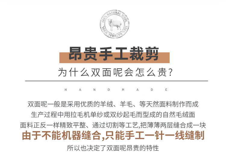 LANSBOTER/莱诗伯特 百搭羽绒脱卸内胆双面呢羊毛大衣男士中长款呢大衣外套男