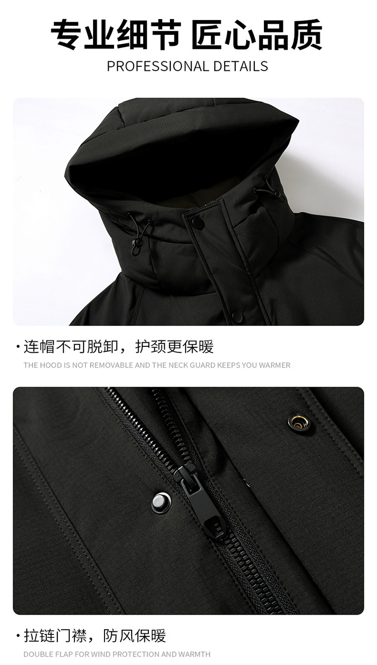 LANSBOTER/莱诗伯特 羽绒服秋冬新款青年男士加厚防寒羽绒服外套