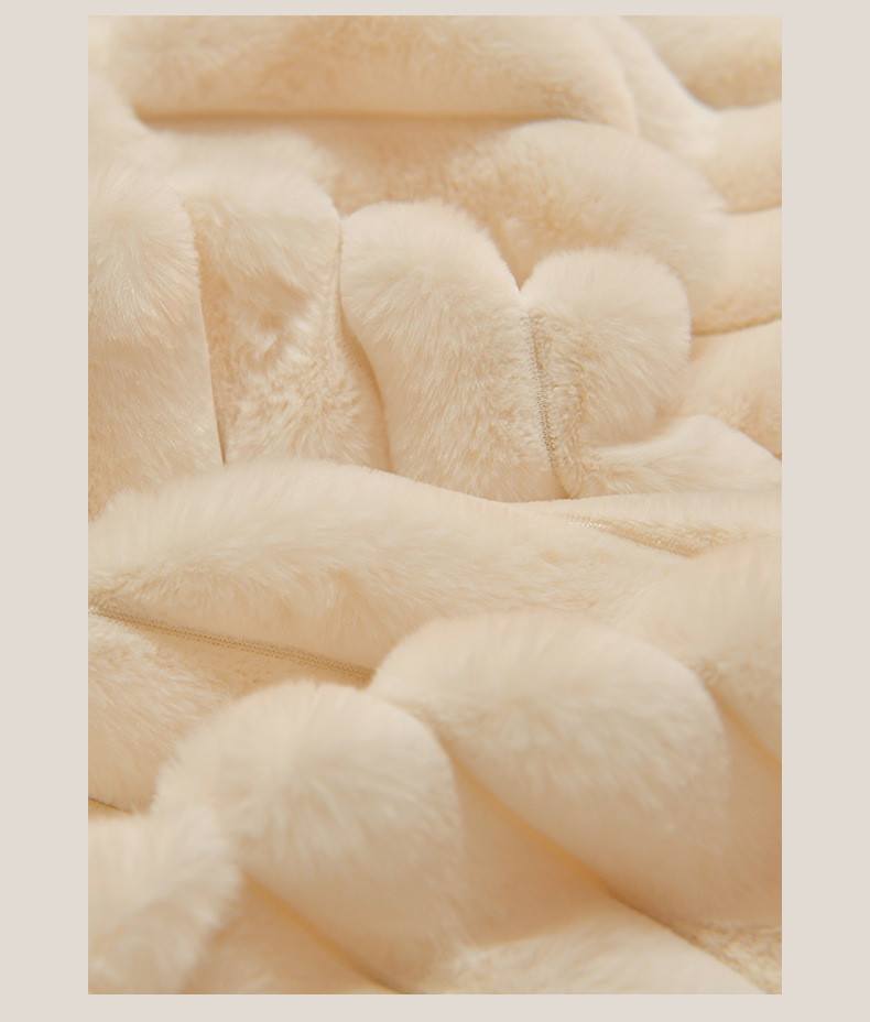 中科港 冬季兔兔绒牛奶绒四件套加厚保暖珊瑚绒床单被套床笠学生三件套