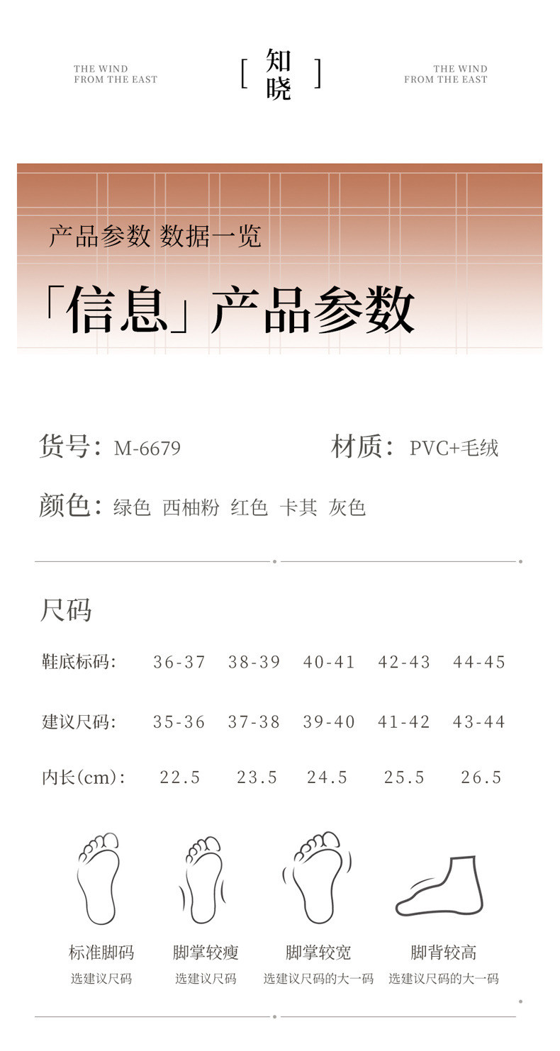 中科港 家用棉拖鞋女冬季情侣室内家居毛绒保暖棉拖男冬防滑毛毛拖鞋