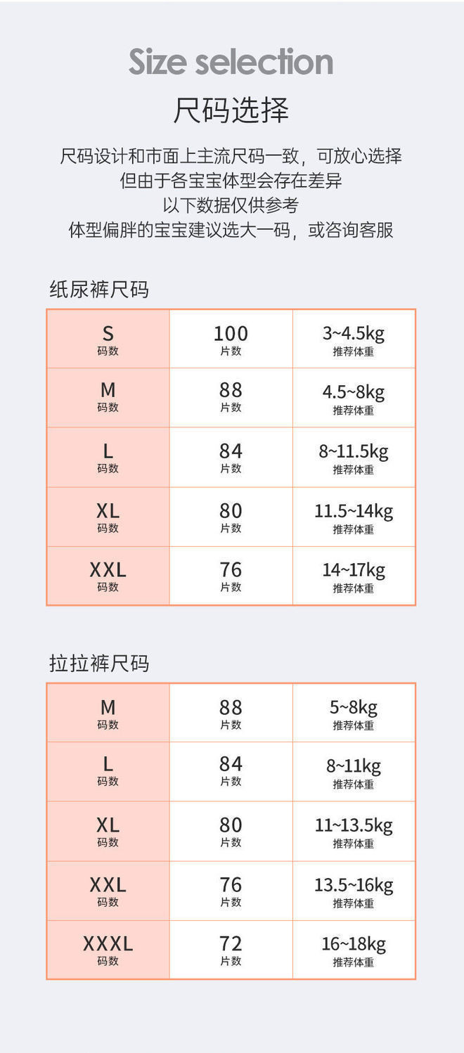 婴芽纸尿裤超薄透气拉拉裤XL宝宝绵柔尿不湿XXXL